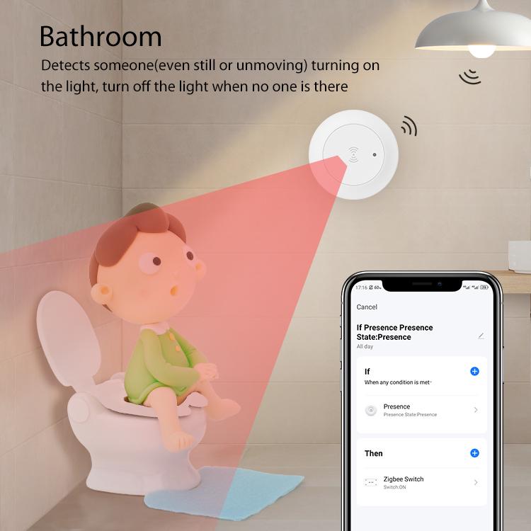 Sensore di presenza umana WiFi NEO NAS-PS10W Pro per montaggio a soffitto