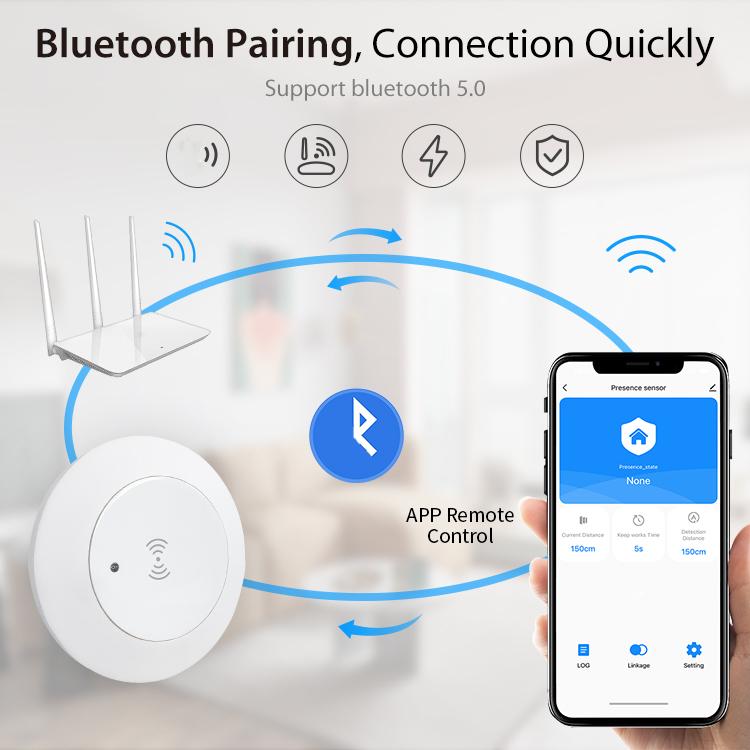 Sensore di presenza umana WiFi NEO NAS-PS10W Pro per montaggio a soffitto