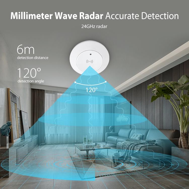 Sensore di presenza umana WiFi NEO NAS-PS10W Pro per montaggio a soffitto