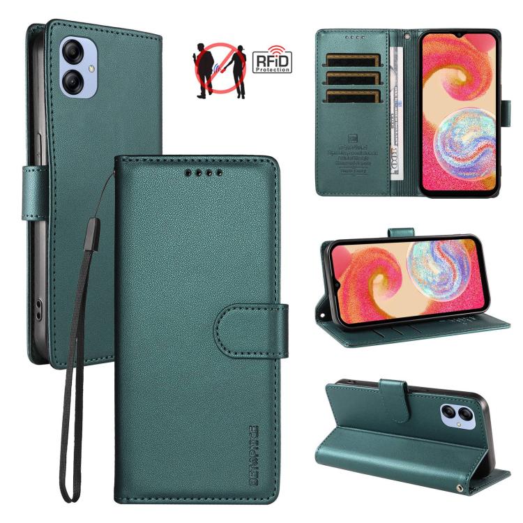 Custodia per telefono BETOPNICE in ecopelle vegana perlata con protezione RFID e cinturino., For Galaxy A15, For Galaxy A25 5G, For Galaxy A24 4G, For Galaxy A04e 4G / F04