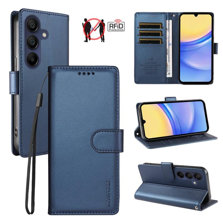 Custodia per telefono BETOPNICE in ecopelle vegana perlata con protezione RFID e cinturino., For Galaxy A15, For Galaxy A25 5G, For Galaxy A24 4G, For Galaxy A04e 4G / F04