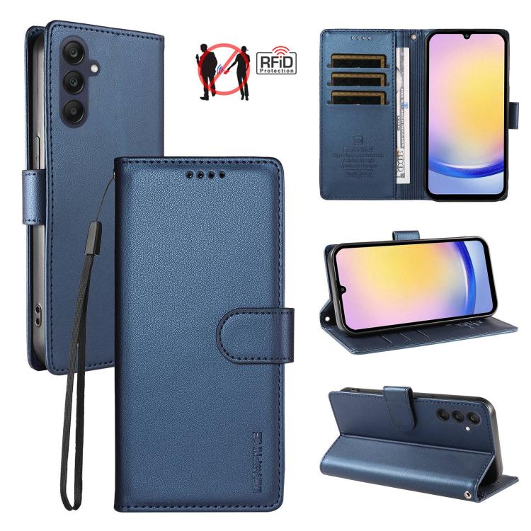 Custodia per telefono BETOPNICE in ecopelle vegana perlata con protezione RFID e cinturino., For Galaxy A15, For Galaxy A25 5G, For Galaxy A24 4G, For Galaxy A04e 4G / F04