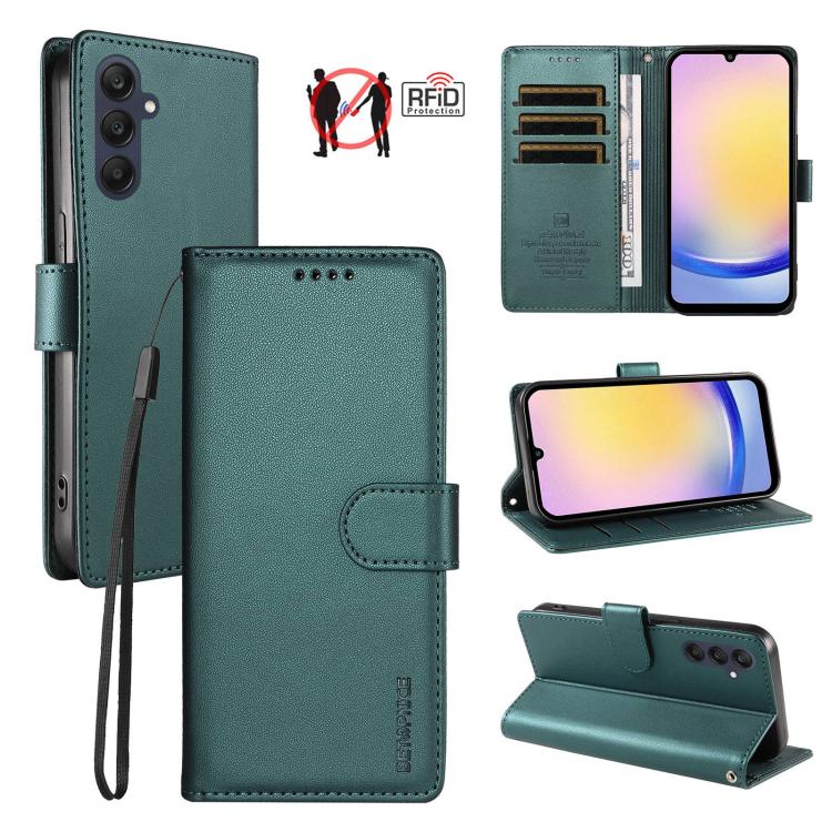 Custodia per telefono BETOPNICE in ecopelle vegana perlata con protezione RFID e cinturino., For Galaxy A15, For Galaxy A25 5G, For Galaxy A24 4G, For Galaxy A04e 4G / F04