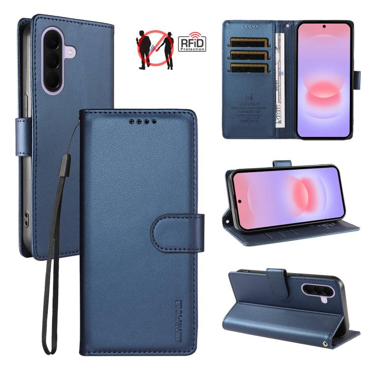 Custodia per telefono BETOPNICE in ecopelle vegana perlata con protezione RFID e cinturino., For Galaxy A57 5G, For Galaxy A37 5G / A36 5G, For Galaxy A27 5G, For Galaxy A16 / A26 5G / A17
