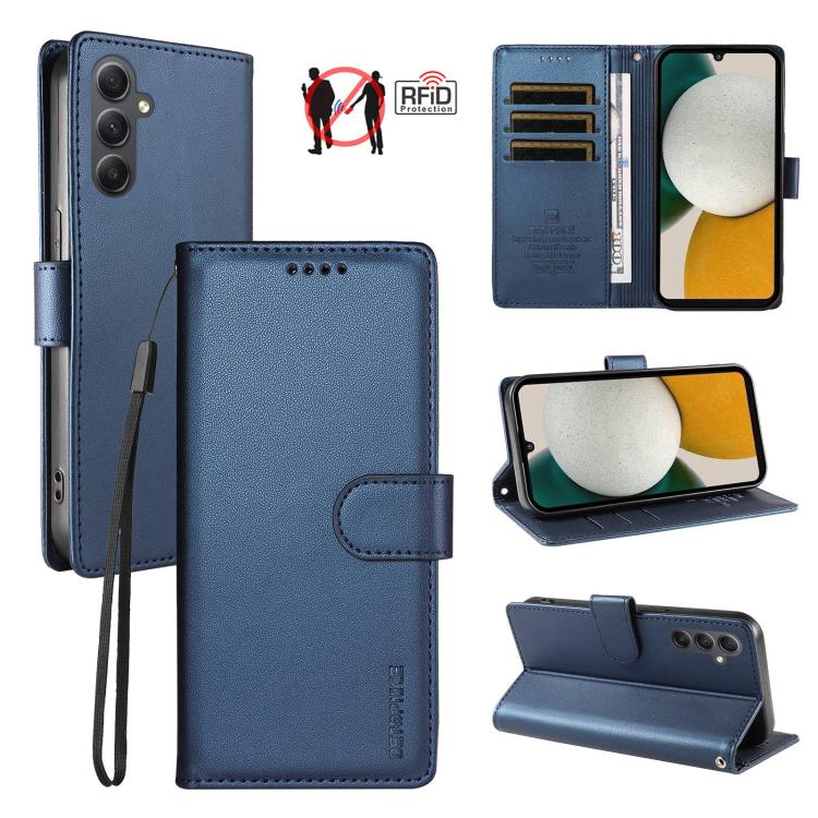 Custodia per telefono BETOPNICE in ecopelle vegana perlata con protezione RFID e cinturino., For Galaxy A14 4G / 5G, For Galaxy A34 5G, For Galaxy A54 5G