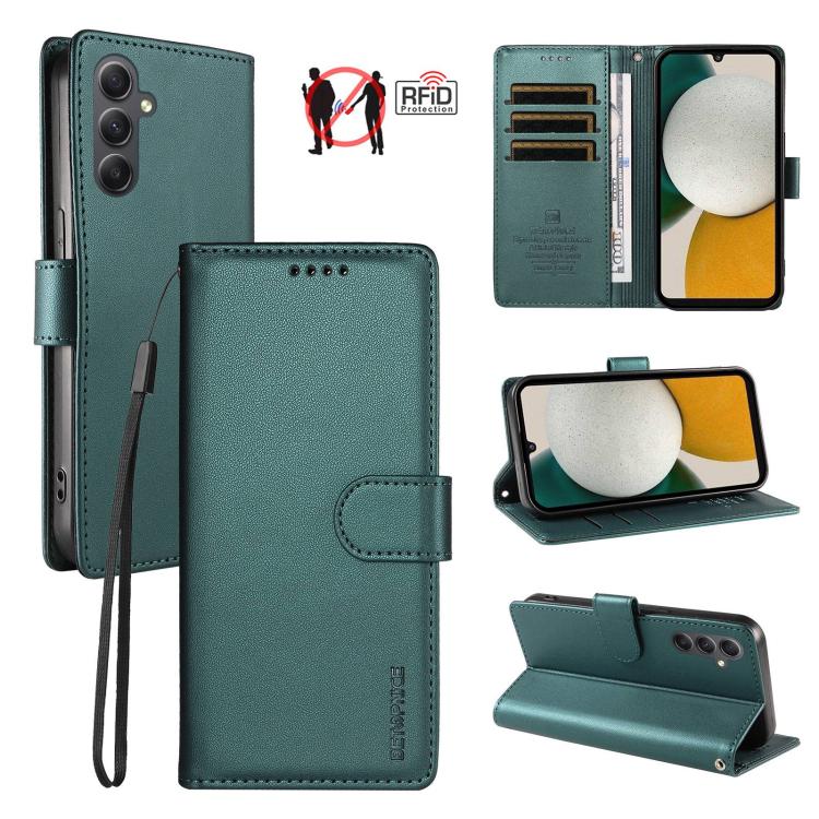 Custodia per telefono BETOPNICE in ecopelle vegana perlata con protezione RFID e cinturino., For Galaxy A14 4G / 5G, For Galaxy A34 5G, For Galaxy A54 5G