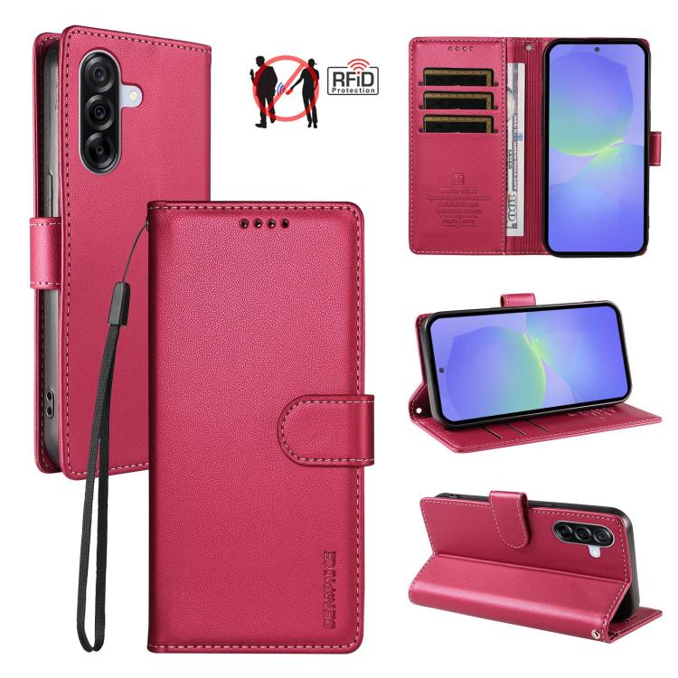 Custodia per telefono BETOPNICE in ecopelle vegana perlata con protezione RFID e cinturino., For Galaxy A57 5G, For Galaxy A37 5G / A36 5G, For Galaxy A27 5G, For Galaxy A16 / A26 5G / A17