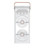 Ventilatore di raffreddamento a nebulizzazione SL617 con doppia testa umidificatrice.
