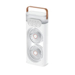 Ventilatore di raffreddamento a nebulizzazione SL617 con doppia testa umidificatrice.