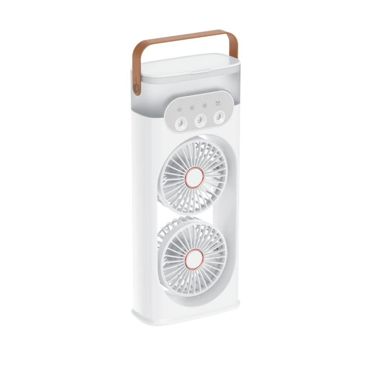 Ventilatore di raffreddamento a nebulizzazione SL617 con doppia testa umidificatrice.