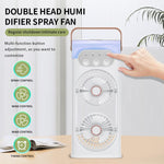 Ventilatore di raffreddamento a nebulizzazione SL617 con doppia testa umidificatrice.