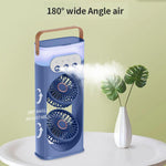 Ventilatore di raffreddamento a nebulizzazione SL617 con doppia testa umidificatrice.