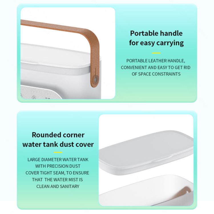 Ventilatore di raffreddamento a nebulizzazione SL617 con doppia testa umidificatrice.