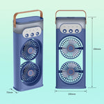 Ventilatore di raffreddamento a nebulizzazione SL617 con doppia testa umidificatrice.