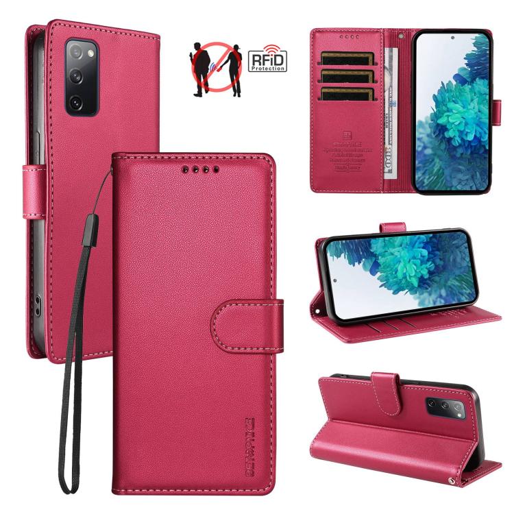 Custodia per telefono BETOPNICE in ecopelle vegana perlata con protezione RFID e cinturino., For Galaxy S20 FE / S20 FE 5G, For Galaxy S21 FE 5G