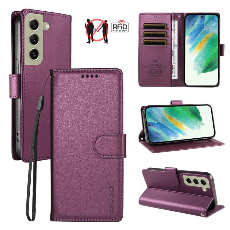 Custodia per telefono BETOPNICE in ecopelle vegana perlata con protezione RFID e cinturino., For Galaxy S20 FE / S20 FE 5G, For Galaxy S21 FE 5G