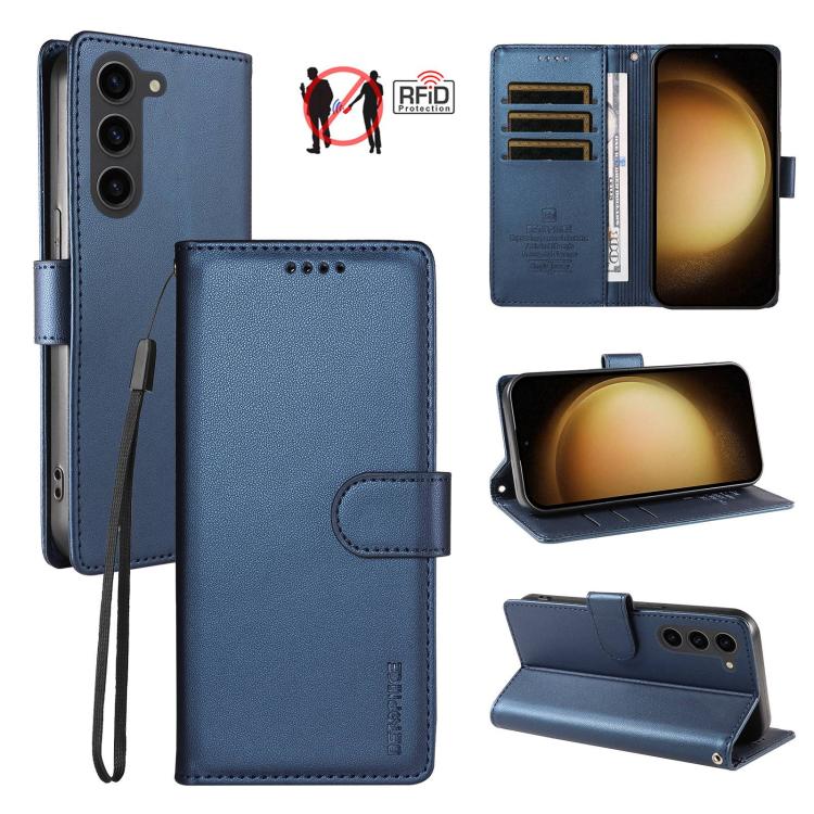 Custodia per telefono BETOPNICE in ecopelle vegana perlata con protezione RFID e cinturino., For Galaxy S23 FE 5G, For Galaxy S23 Ultra 5G, For Galaxy S23+ 5G, For Galaxy S23 5G
