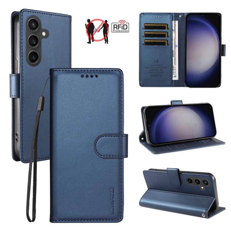 Custodia per telefono BETOPNICE in ecopelle vegana perlata con protezione RFID e cinturino., For Galaxy S23 FE 5G, For Galaxy S23 Ultra 5G, For Galaxy S23+ 5G, For Galaxy S23 5G