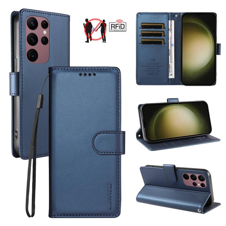 Custodia per telefono BETOPNICE in ecopelle vegana perlata con protezione RFID e cinturino., For Galaxy S23 FE 5G, For Galaxy S23 Ultra 5G, For Galaxy S23+ 5G, For Galaxy S23 5G