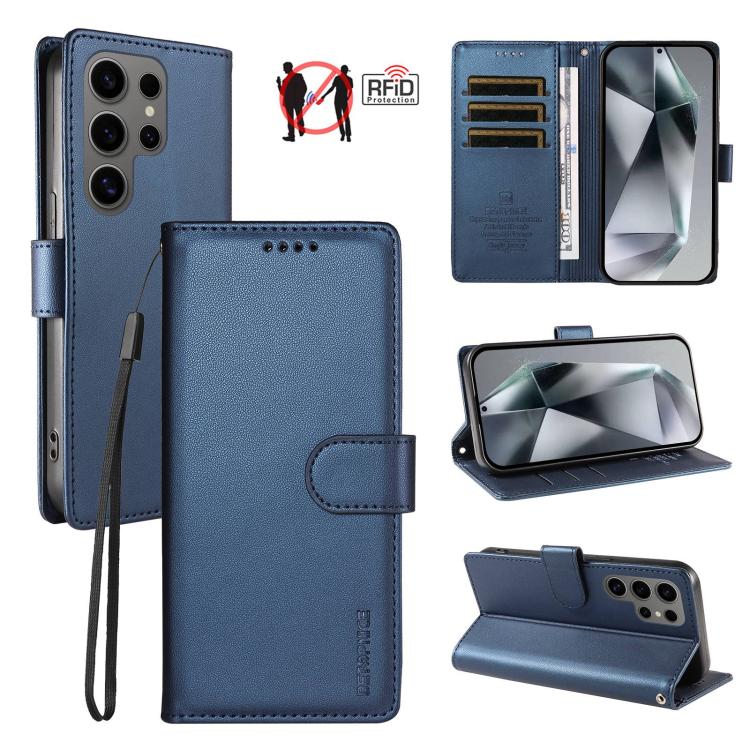 Custodia per telefono BETOPNICE in ecopelle vegana perlata con protezione RFID e cinturino., For Galaxy S25+ / S24+ 5G, For Galaxy S25 Ultra 5G, For Galaxy S24 FE 5G, For Galaxy S24 Ultra 5G