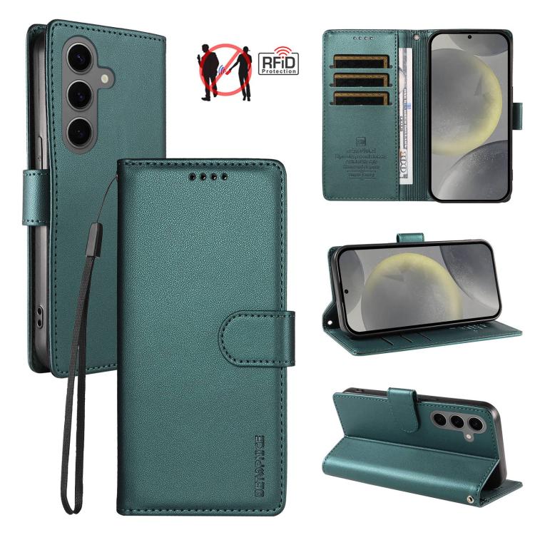 Custodia per telefono BETOPNICE in ecopelle vegana perlata con protezione RFID e cinturino., For Galaxy S26 5G, For Galaxy S25 FE 5G, For Galaxy S25 Edge 5G, For Galaxy S25 / S24 5G
