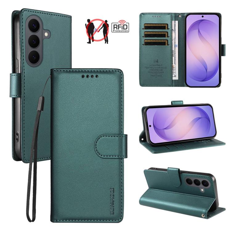 Custodia per telefono BETOPNICE in ecopelle vegana perlata con protezione RFID e cinturino., For Galaxy S26 5G, For Galaxy S25 FE 5G, For Galaxy S25 Edge 5G, For Galaxy S25 / S24 5G