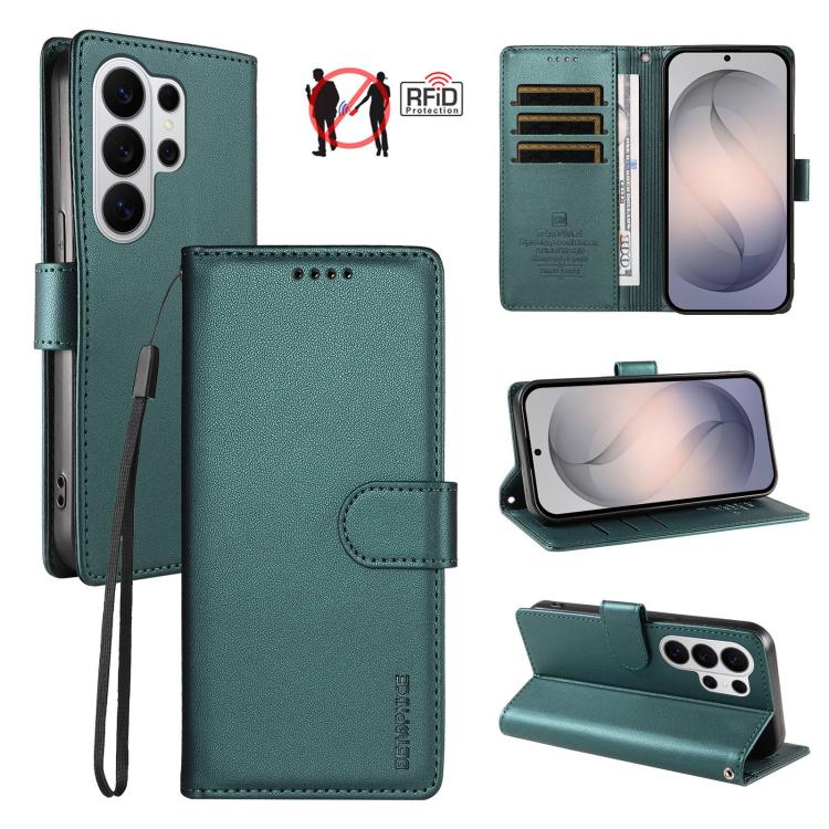 Custodia per telefono BETOPNICE in ecopelle vegana perlata con protezione RFID e cinturino., For Galaxy S26 FE 5G, For Galaxy S26+ 5G, For Galaxy S26 Edge 5G, For Galaxy S26 Ultra 5G