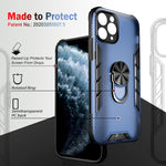 Custodia TPU opaca con anello per iPhone 11 Pro
