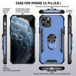 Custodia TPU opaca con anello per iPhone 11 Pro