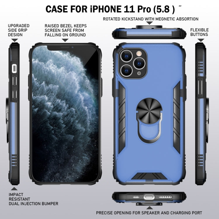 Custodia TPU opaca con anello per iPhone 11 Pro