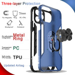 Custodia TPU opaca con anello per iPhone 11 Pro