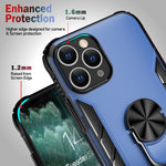 Custodia TPU opaca con anello per iPhone 11 Pro