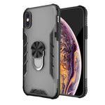 Custodia antiurto in TPU opaco con anello per iPhone XS Max