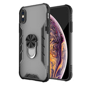 PC satinato magnetico + custodia antiurto in TPU opaco con supporto per anello, For iPhone XS Max