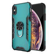 PC satinato magnetico + custodia antiurto in TPU opaco con supporto per anello, For iPhone XS Max