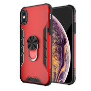 PC satinato magnetico + custodia antiurto in TPU opaco con supporto per anello, For iPhone XS Max