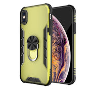 PC satinato magnetico + custodia antiurto in TPU opaco con supporto per anello, For iPhone XS Max