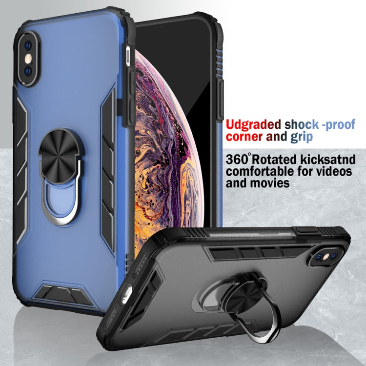 Custodia antiurto in TPU opaco con anello per iPhone XS Max
