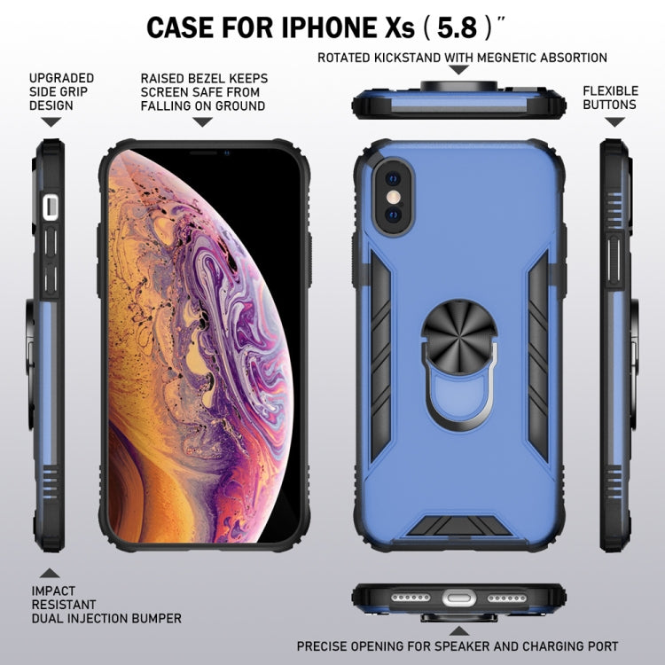 Custodia antiurto in TPU opaco con anello per iPhone XS Max