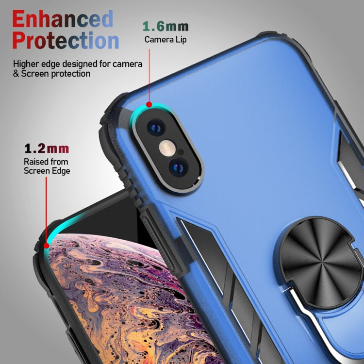 Custodia antiurto in TPU opaco con anello per iPhone XS Max