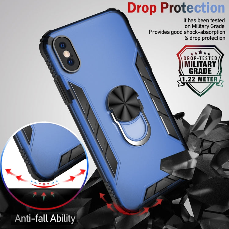 Custodia antiurto in TPU opaco con anello per iPhone XS Max