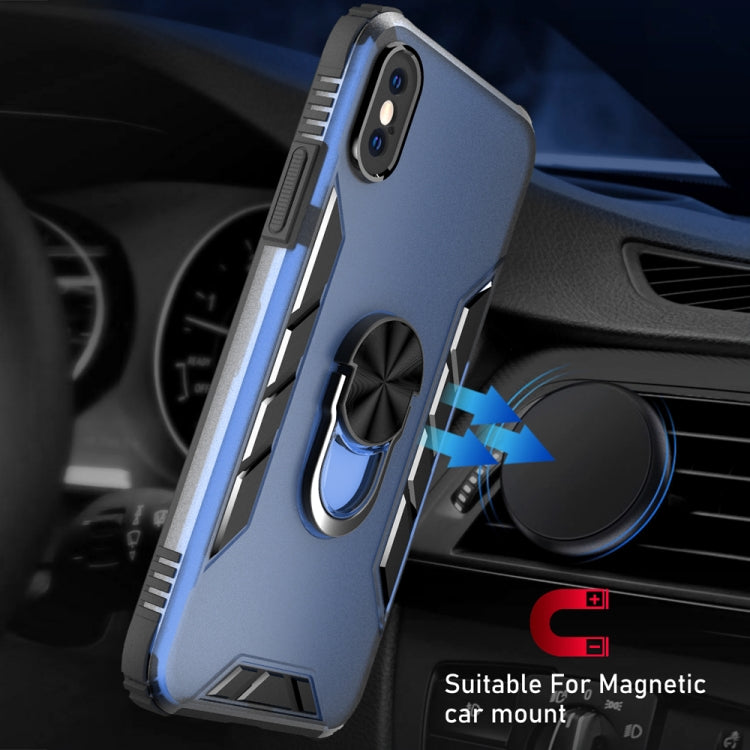 Custodia antiurto in TPU opaco con anello per iPhone XS Max