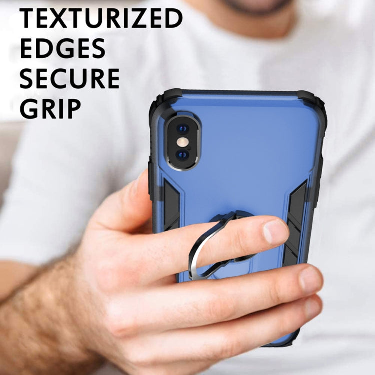 Custodia antiurto in TPU opaco con anello per iPhone XS Max