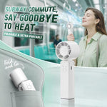 Ventilatore portatile DF-93 a tre velocità, regolabile e pieghevole.