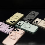 Custodia magnetica in silicone liquido per iPhone 16 e 17