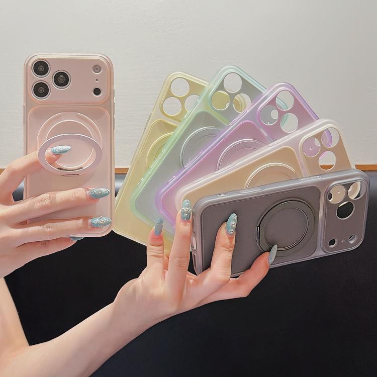 Custodia magnetica in silicone liquido per iPhone 15 e 16