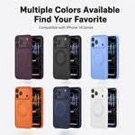Custodia magnetica per telefono con supporto, antiscivolo e antiurto, con superficie testurizzata., For iPhone 18 Pro, For iPhone 18 Pro Max, For iPhone 17 Pro Max, For iPhone 17 Pro