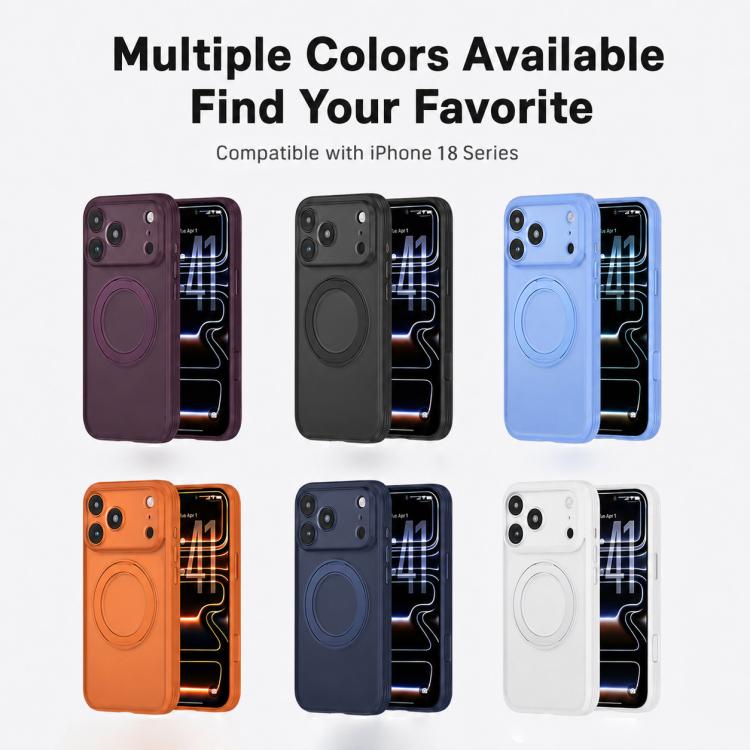 Custodia magnetica per telefono con supporto, antiscivolo e antiurto, con superficie testurizzata., For iPhone 18 Pro, For iPhone 18 Pro Max, For iPhone 17 Pro Max, For iPhone 17 Pro