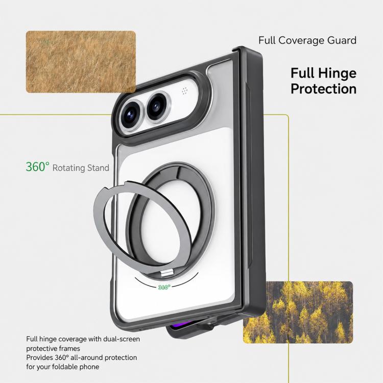 Custodia ibrida PC TPU con supporto magnetico per iPhone Fold