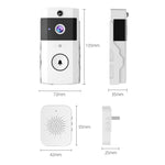 Videocitofono intelligente U9 HD da 1 MP con audio bidirezionale., Only Doorbell, Transparent Cover + Doorbell, Brown Cover + Doorbell